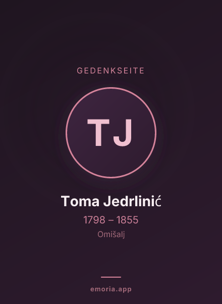 Gedenkportrait von Toma Jedrlinić