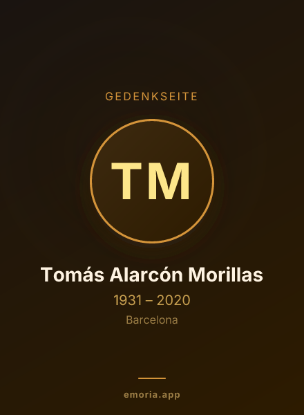 Gedenkportrait von Tomás Alarcón Morillas
