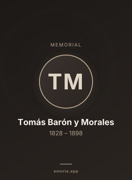 Memorial portrait of Tomás Barón y Morales