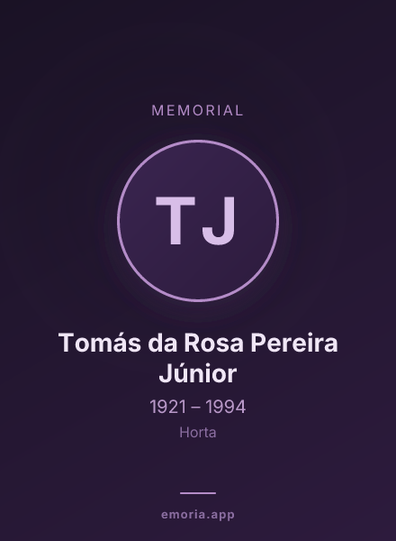 Memorial portrait of Tomás da Rosa Pereira Júnior