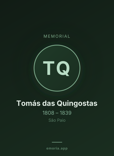 Memorial portrait of Tomás das Quingostas