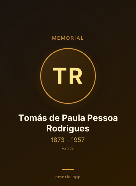 Memorial portrait of Tomás de Paula Pessoa Rodrigues