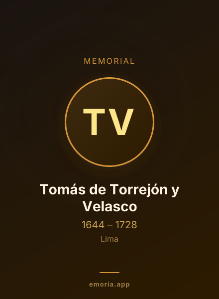 Memorial portrait of Tomás de Torrejón y Velasco