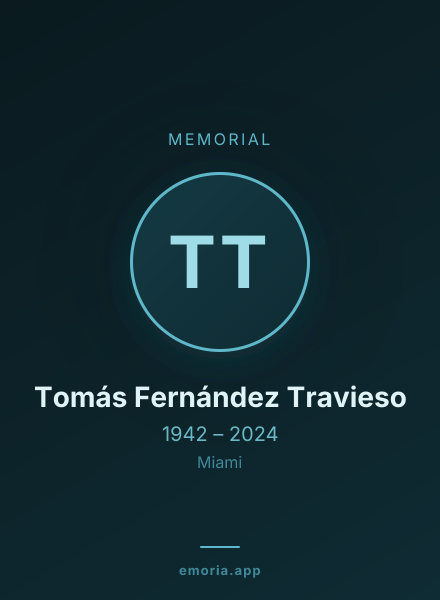 Memorial portrait of Tomás Fernández Travieso