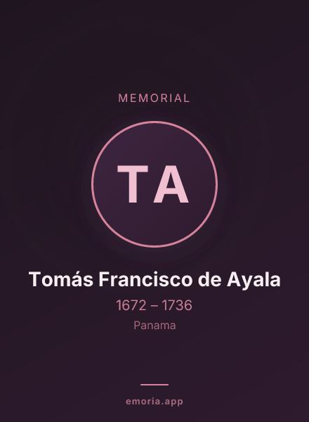 Memorial portrait of Tomás Francisco de Ayala
