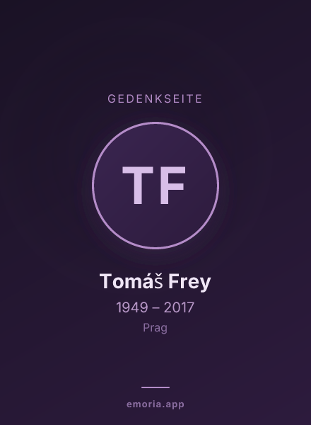 Gedenkportrait von Tomáš Frey