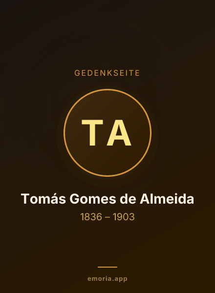 Gedenkportrait von Tomás Gomes de Almeida