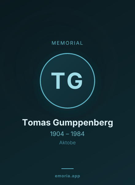 Memorial portrait of Tomas Gumppenberg