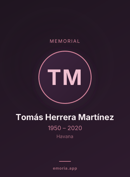 Memorial portrait of Tomás Herrera Martínez