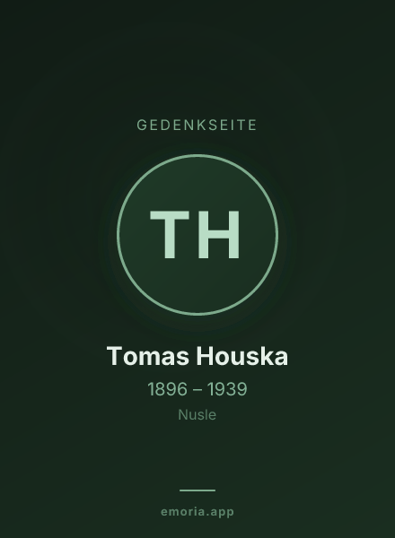 Gedenkportrait von Tomas Houska