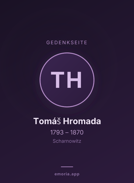 Gedenkportrait von Tomáš Hromada