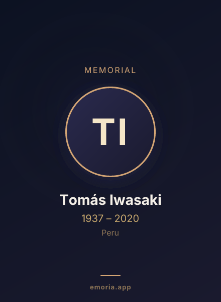 Memorial portrait of Tomás Iwasaki
