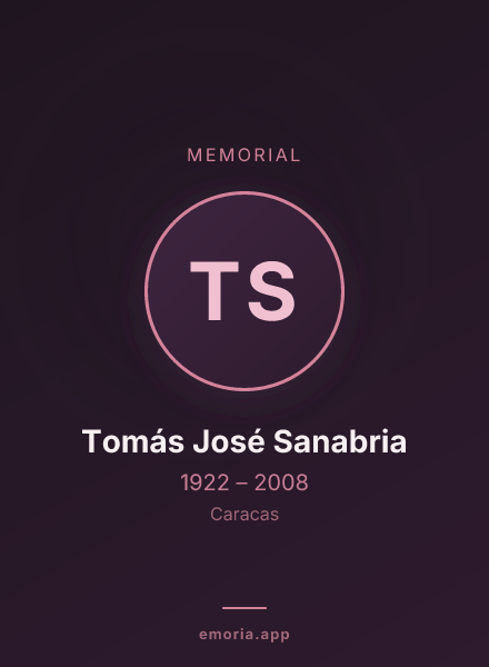 Memorial portrait of Tomás José Sanabria