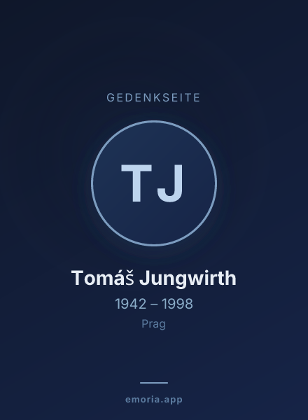 Gedenkportrait von Tomáš Jungwirth