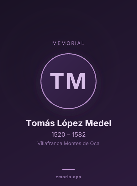 Memorial portrait of Tomás López Medel