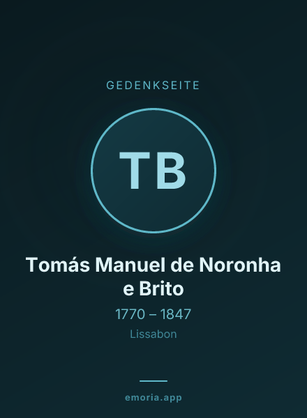 Gedenkportrait von Tomás Manuel de Noronha e Brito