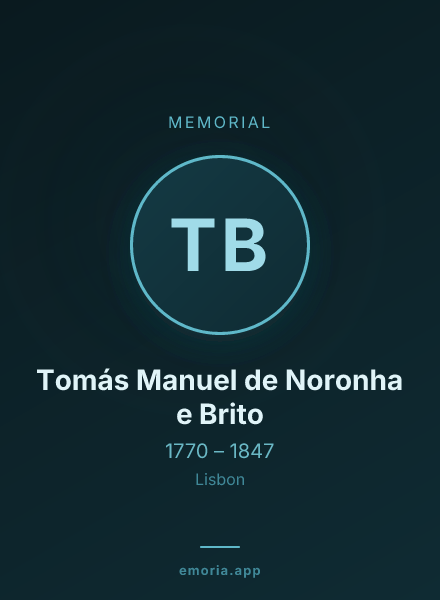 Memorial portrait of Tomás Manuel de Noronha e Brito