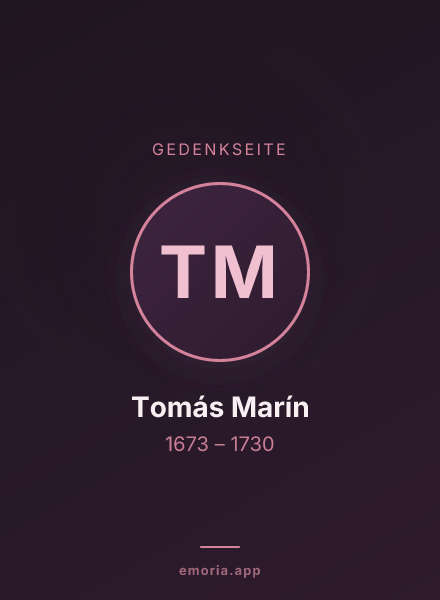 Gedenkportrait von Tomás Marín