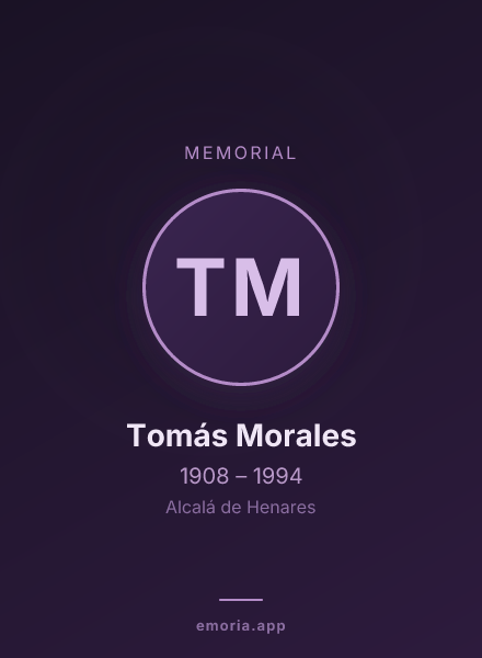 Memorial portrait of Tomás Morales