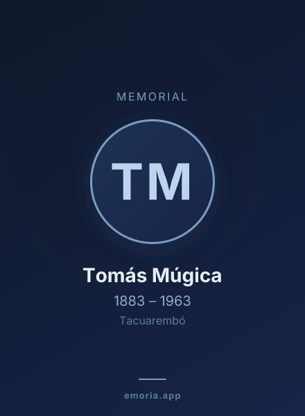 Memorial portrait of Tomás Múgica