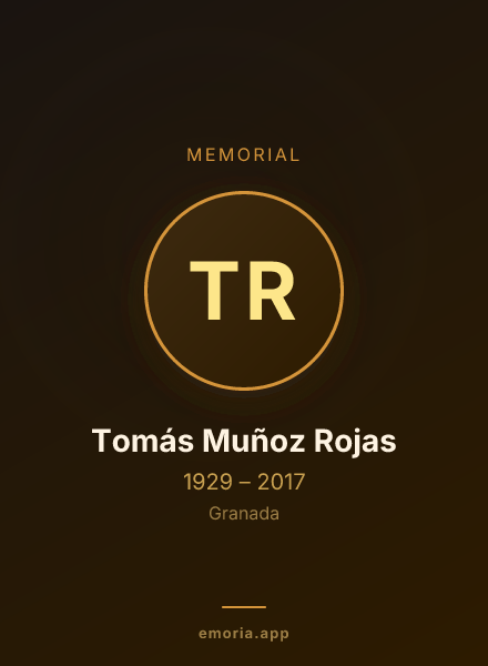 Memorial portrait of Tomás Muñoz Rojas