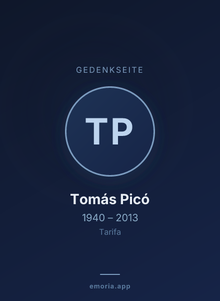 Gedenkportrait von Tomás Picó