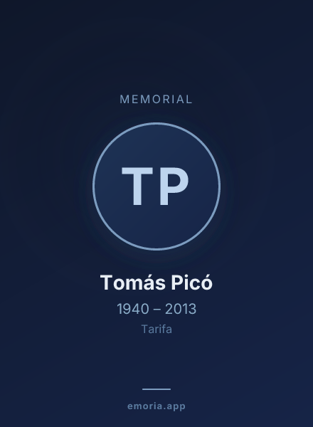 Memorial portrait of Tomás Picó