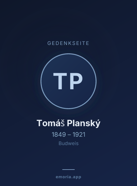 Gedenkportrait von Tomáš Planský