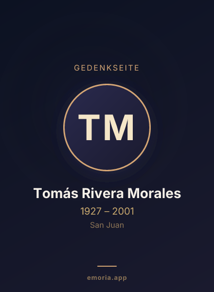 Gedenkportrait von Tomás Rivera Morales