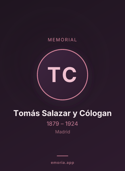Memorial portrait of Tomás Salazar y Cólogan