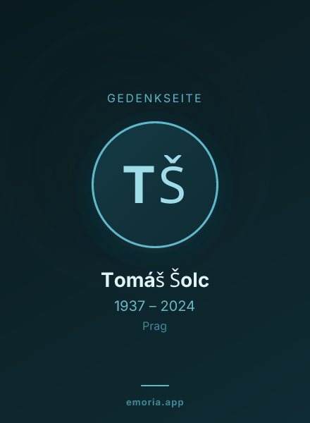 Gedenkportrait von Tomáš Šolc