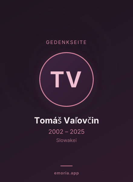Gedenkportrait von Tomáš Vaľovčin