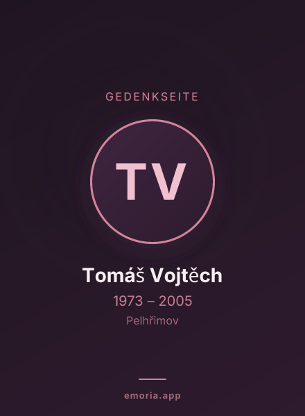 Gedenkportrait von Tomáš Vojtěch
