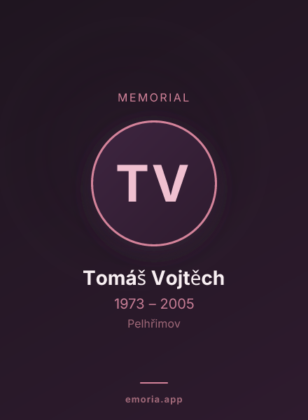 Memorial portrait of Tomáš Vojtěch