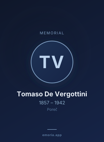 Memorial portrait of Tomaso De Vergottini