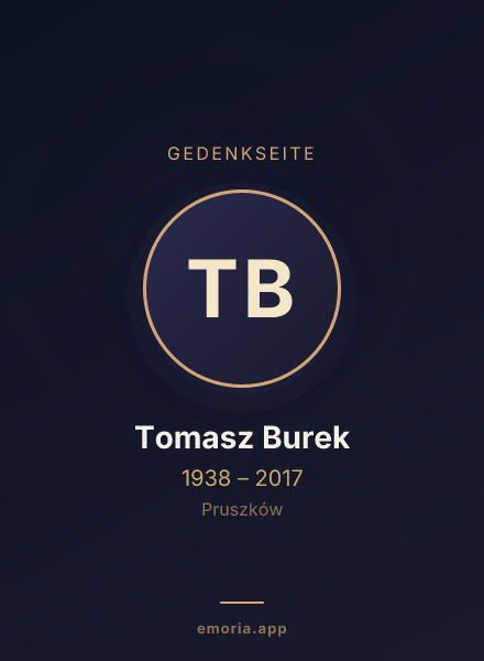 Gedenkportrait von Tomasz Burek