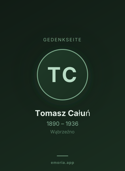 Gedenkportrait von Tomasz Całuń