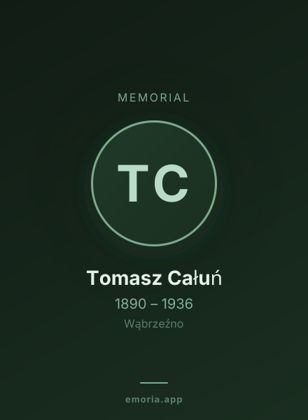 Memorial portrait of Tomasz Całuń