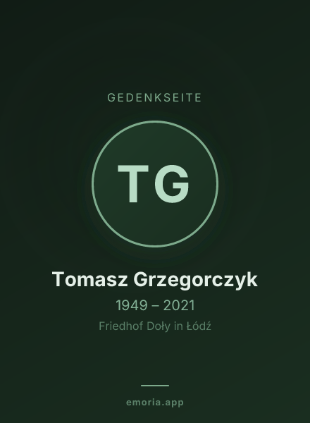 Gedenkportrait von Tomasz Grzegorczyk