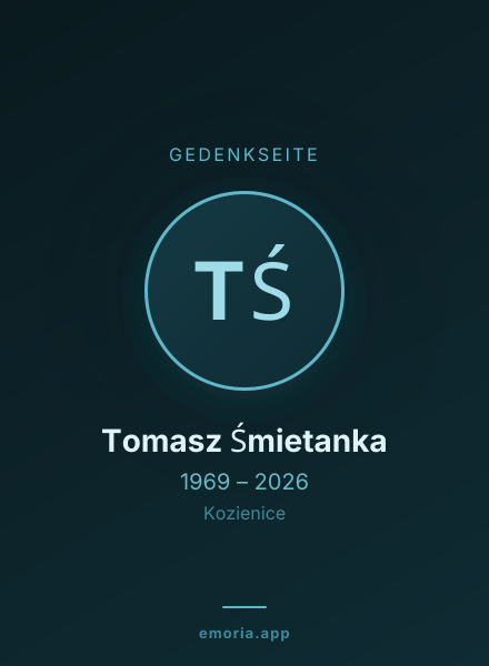 Gedenkportrait von Tomasz Śmietanka