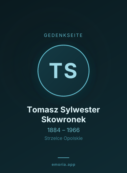 Gedenkportrait von Tomasz Sylwester Skowronek