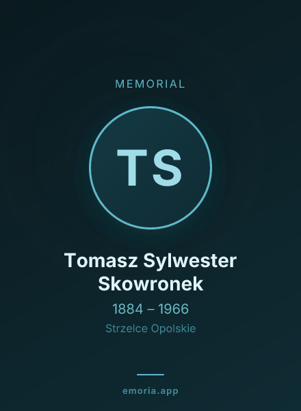 Memorial portrait of Tomasz Sylwester Skowronek