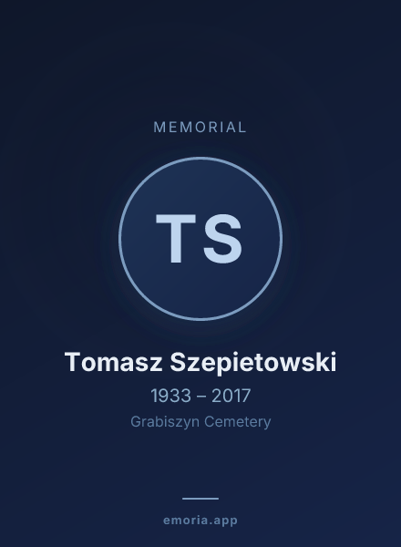 Memorial portrait of Tomasz Szepietowski