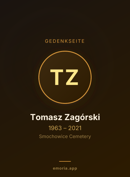 Gedenkportrait von Tomasz Zagórski