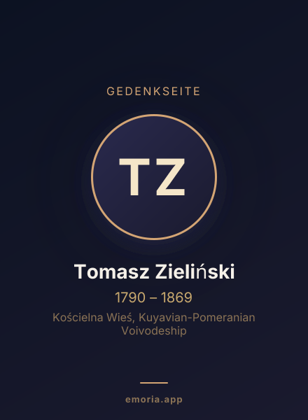 Gedenkportrait von Tomasz Zieliński