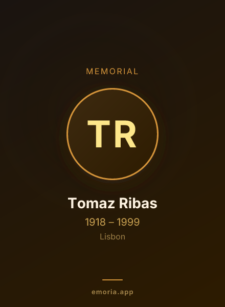 Memorial portrait of Tomaz Ribas