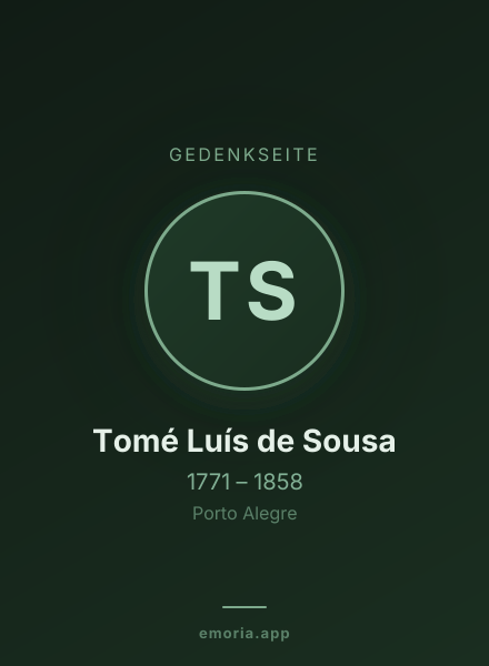 Gedenkportrait von Tomé Luís de Sousa