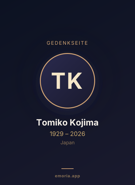 Gedenkportrait von Tomiko Kojima