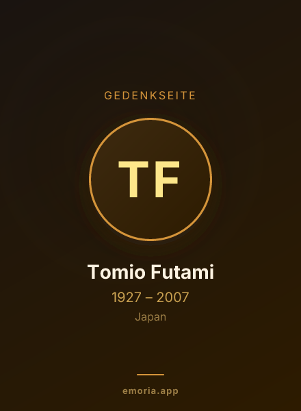 Gedenkportrait von Tomio Futami