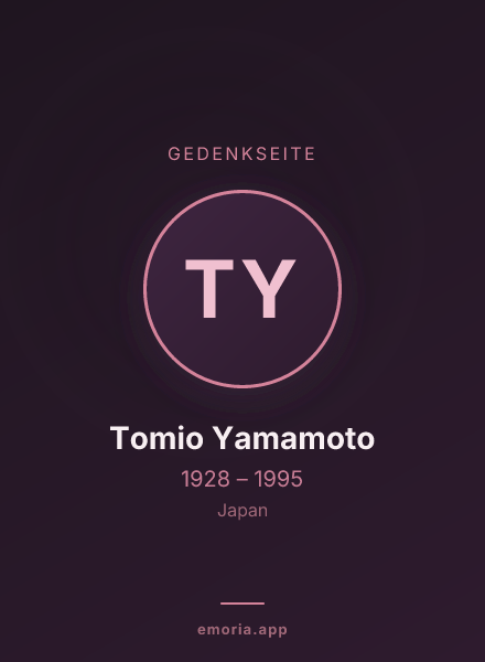 Gedenkportrait von Tomio Yamamoto